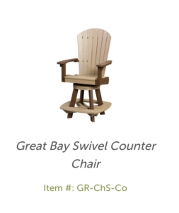 great bay swivel counter chair